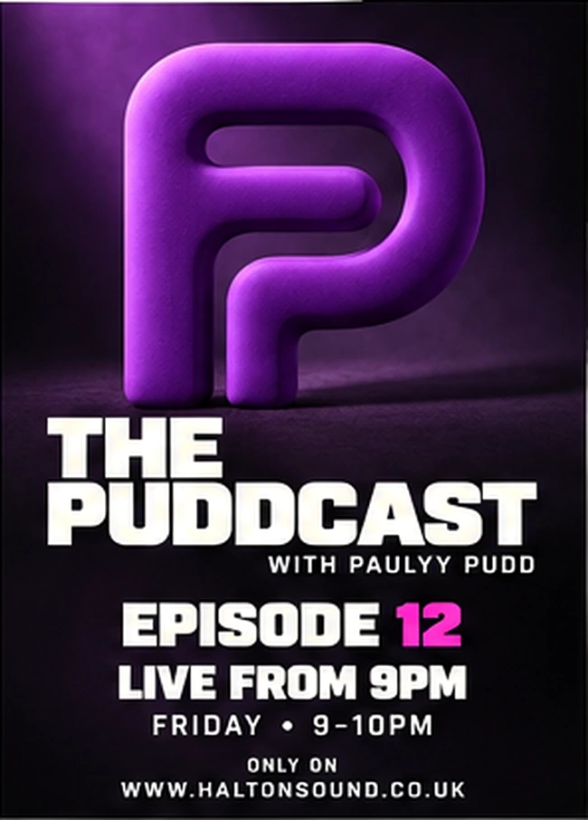Sculpted-purple Puddcast campaign artwork